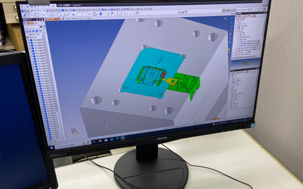 高度な３Dデータ技術で精度の高い金型を製造